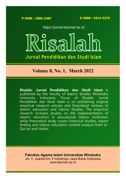 					View Vol. 8 No. 1 (2022): Pendidikan dan Studi Islam
				